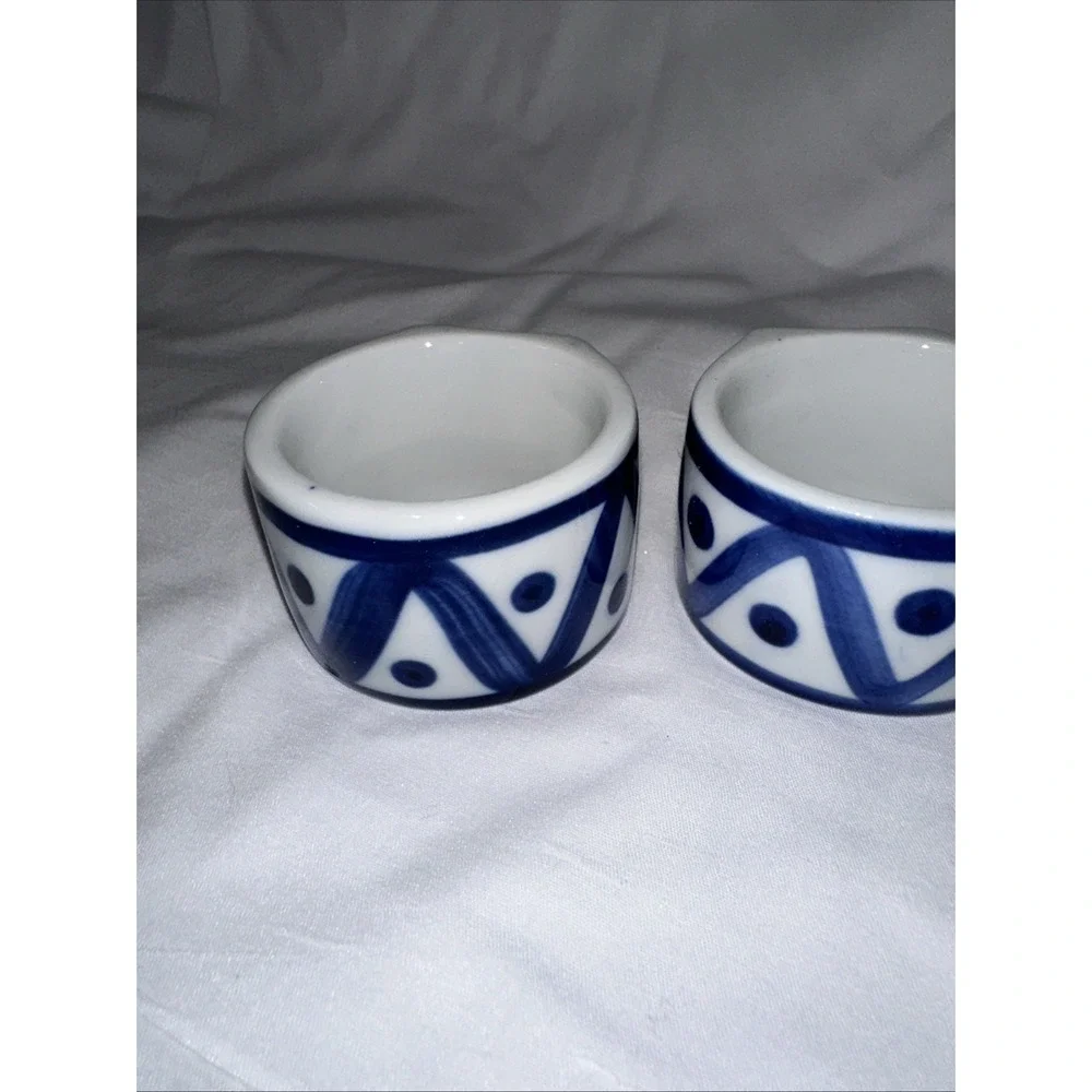 dansk porcelain napkin holders (2) matching excellent condition‎ 2